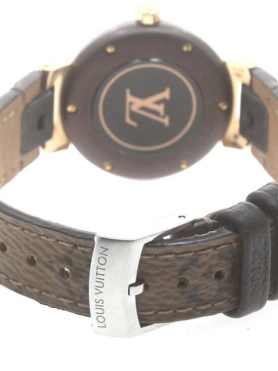 LOUIS VUITTON Tanbur slim QA137 black Dial Quartz Ladies Watch_882859 main image 5